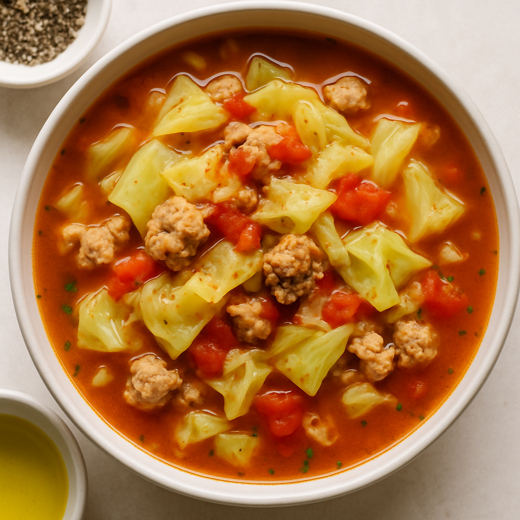 Inside-Out Stuffed Cabbage Roll Soup