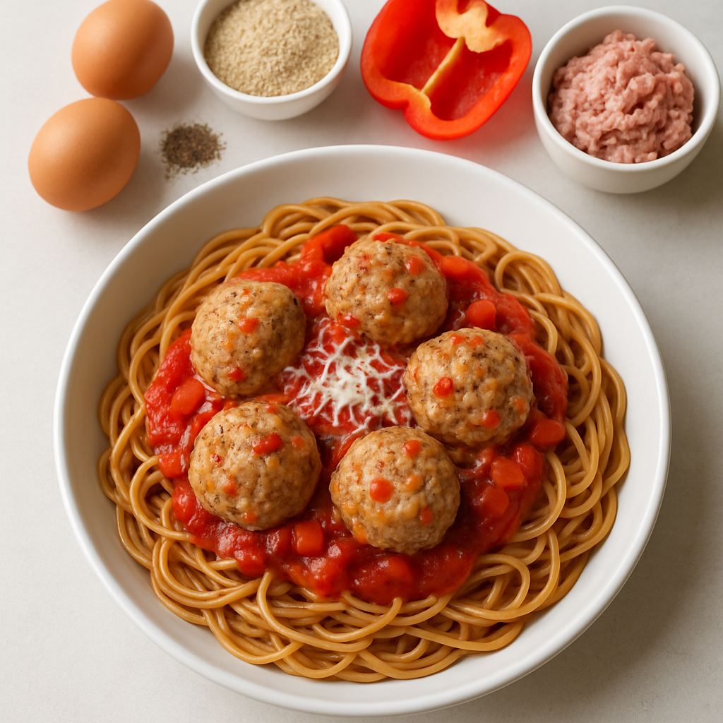 Skinny Spaghetti and Meatballs