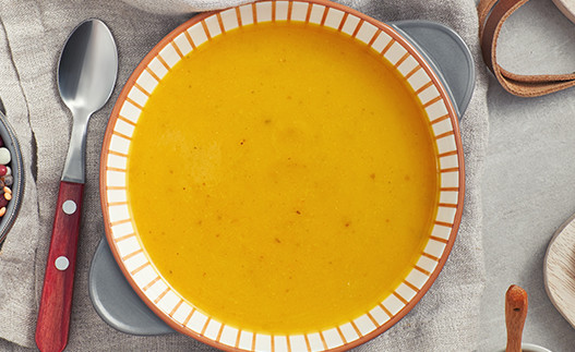 Sopa de Calabaza y Frijoles