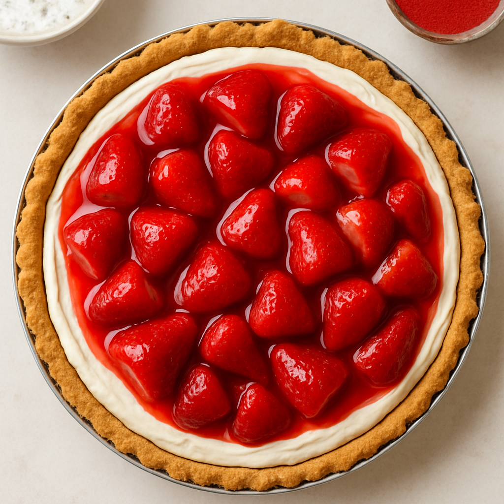 Tarta de Crema y Fresas