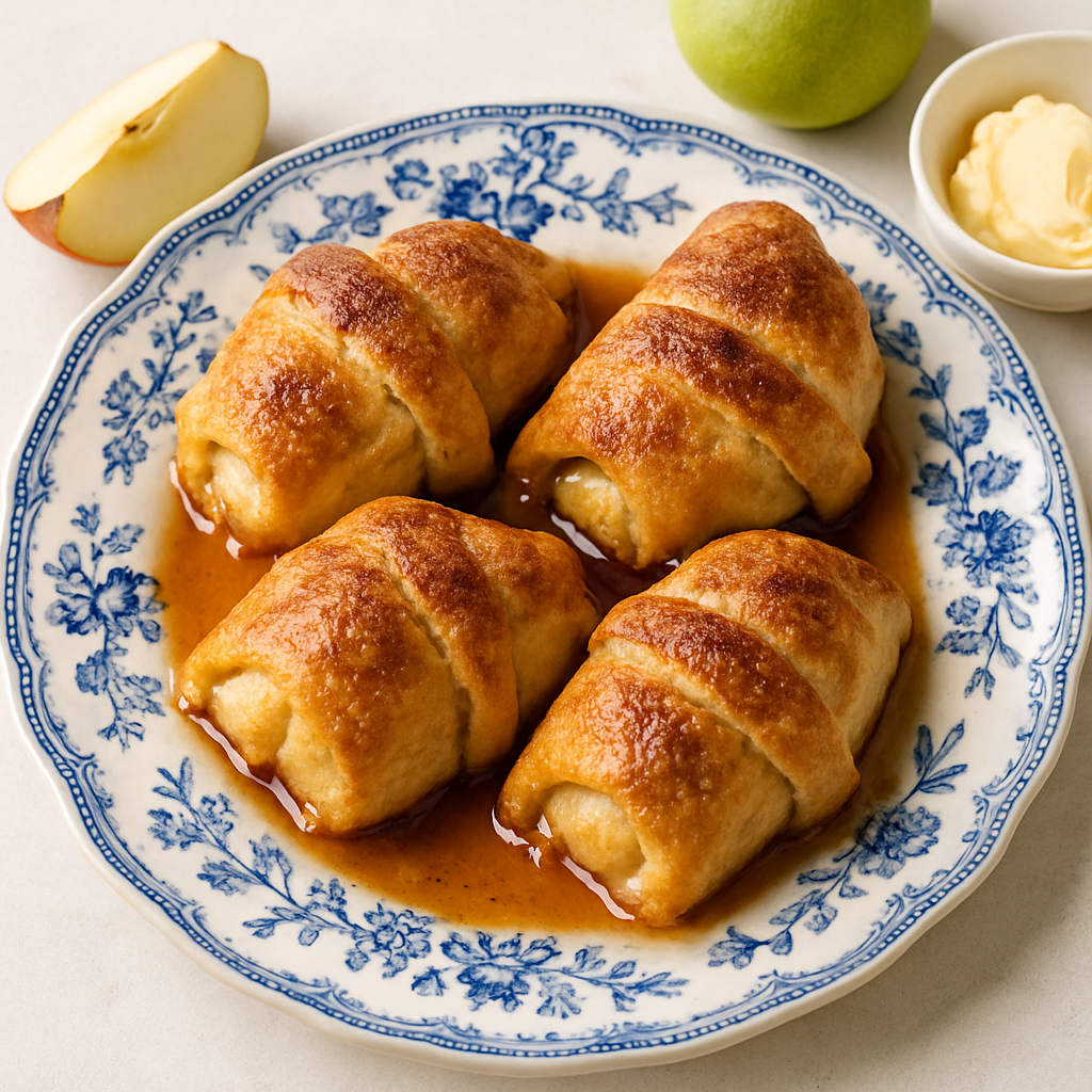 Dumplings de Manzana Fáciles