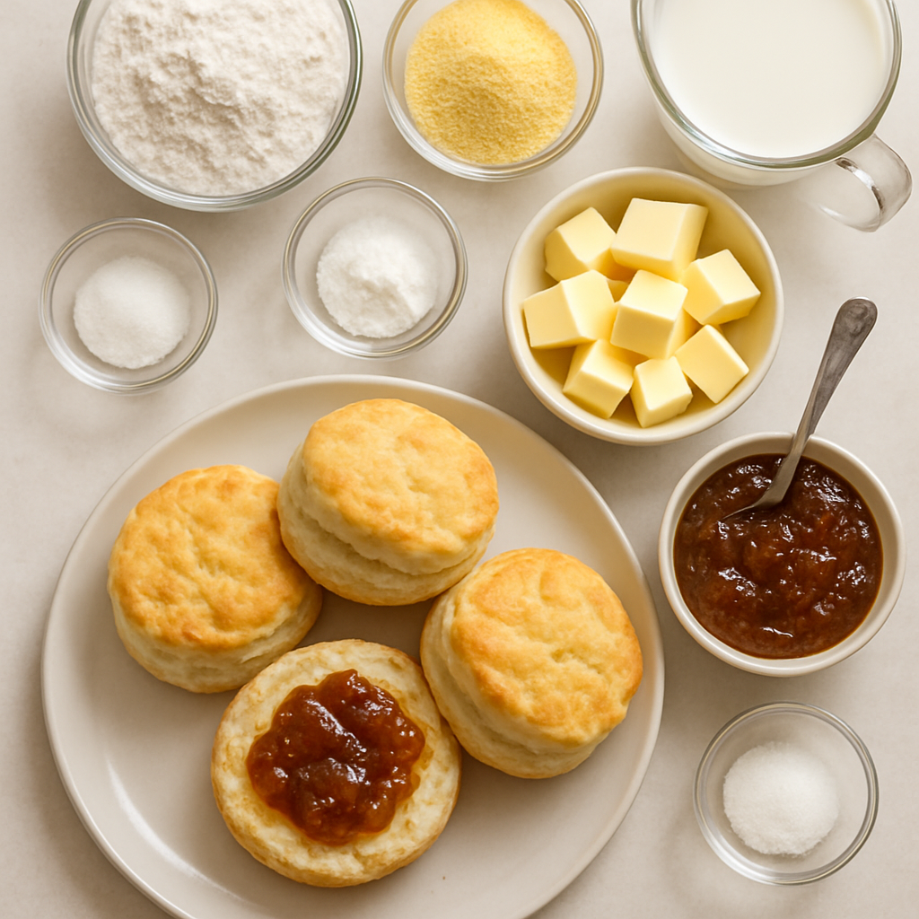 Buttery Southern Biscuits with Fig Preserves