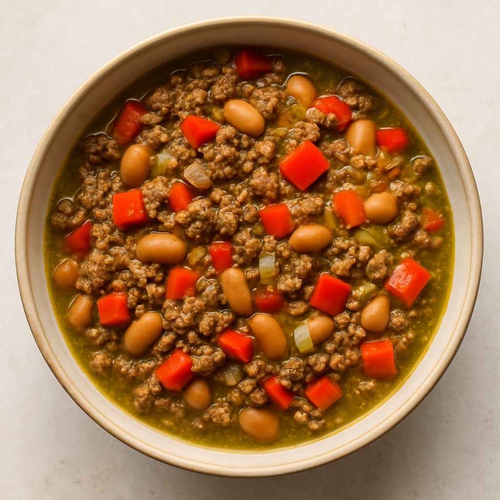 Beef & Bean Chile Verde