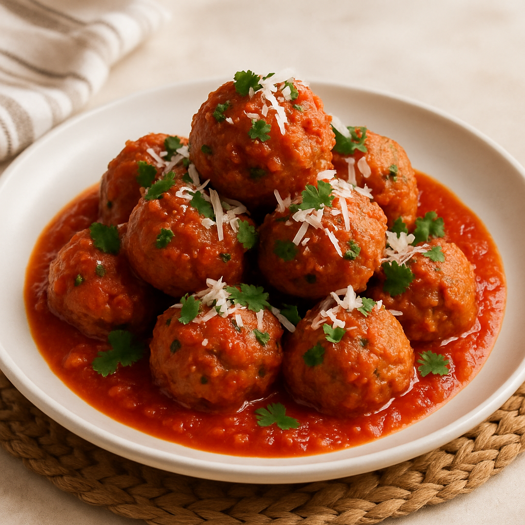 Albóndigas con Salsa de Marinara