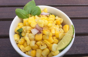 Corn Salad with Fresh Basil and Lemon