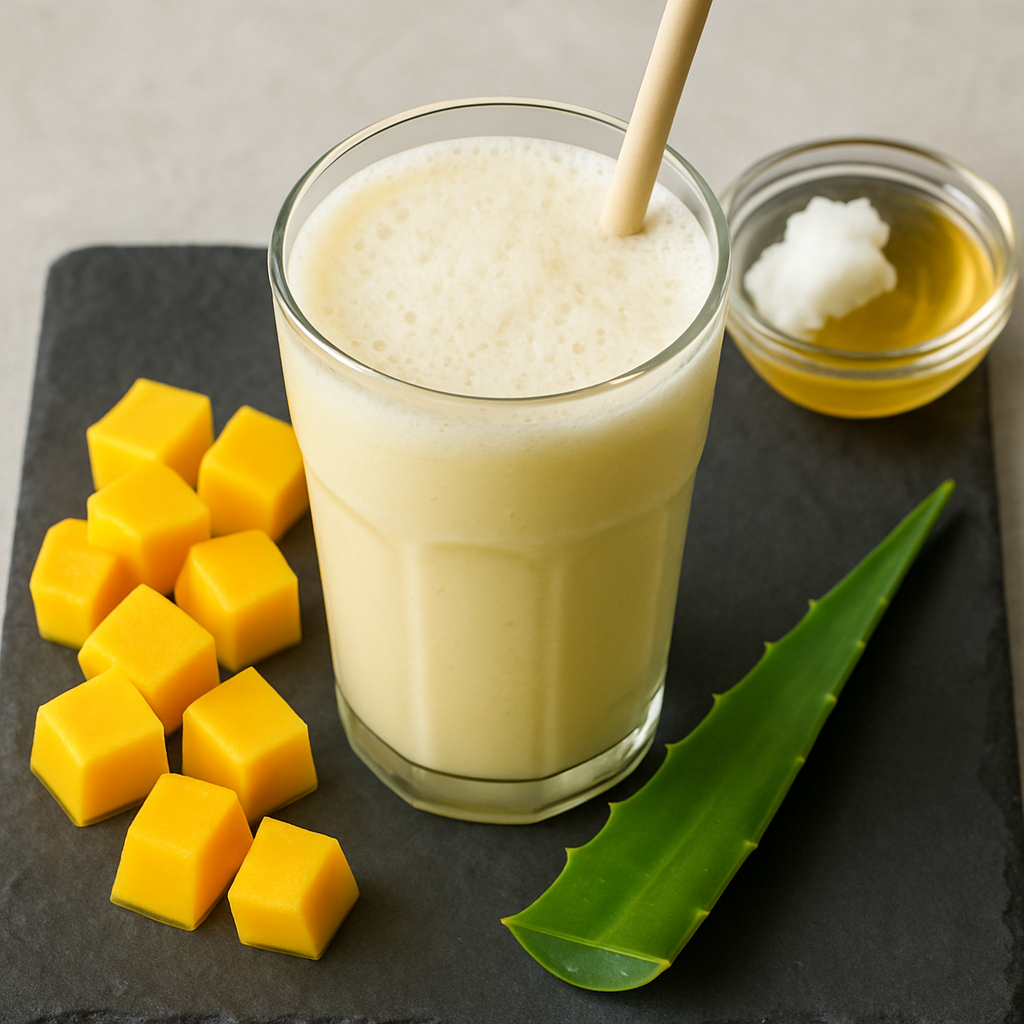 On the Job: Mango Lassi with Kefir and Aloe Water