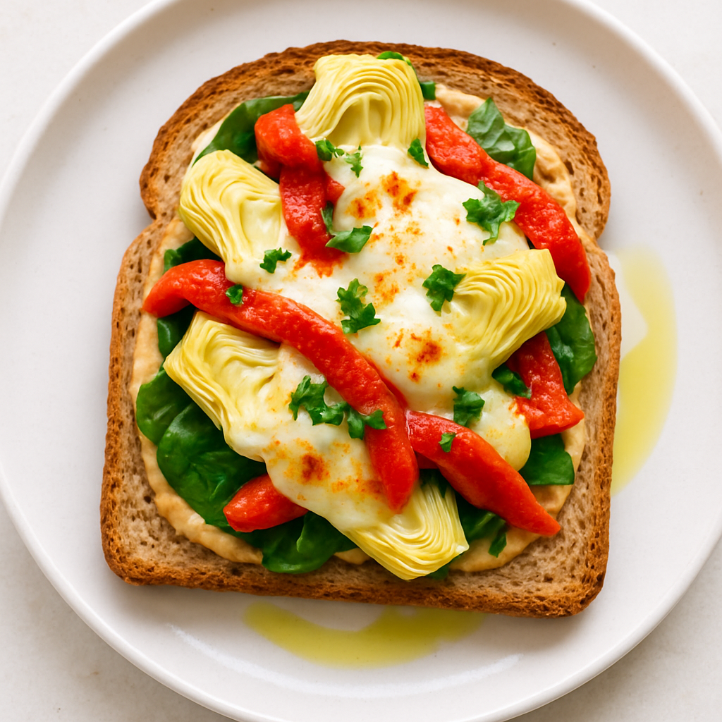 Artichoke and Red Pepper Melt