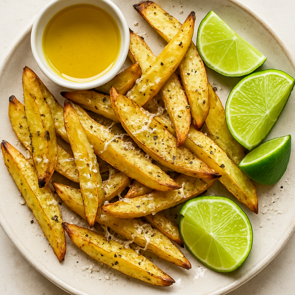 Black Pepper and Lime Oven Fries