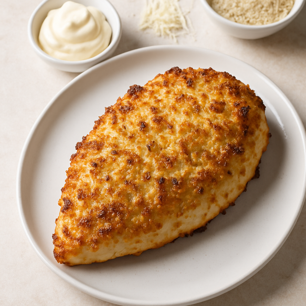 Pollo Empanizado con Parmesano