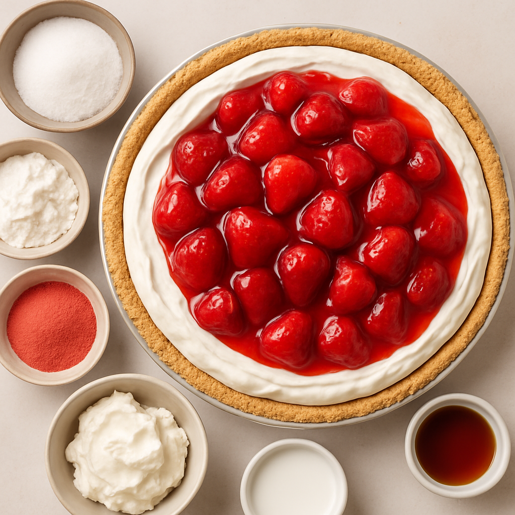 Pastel de Crema y Fresas