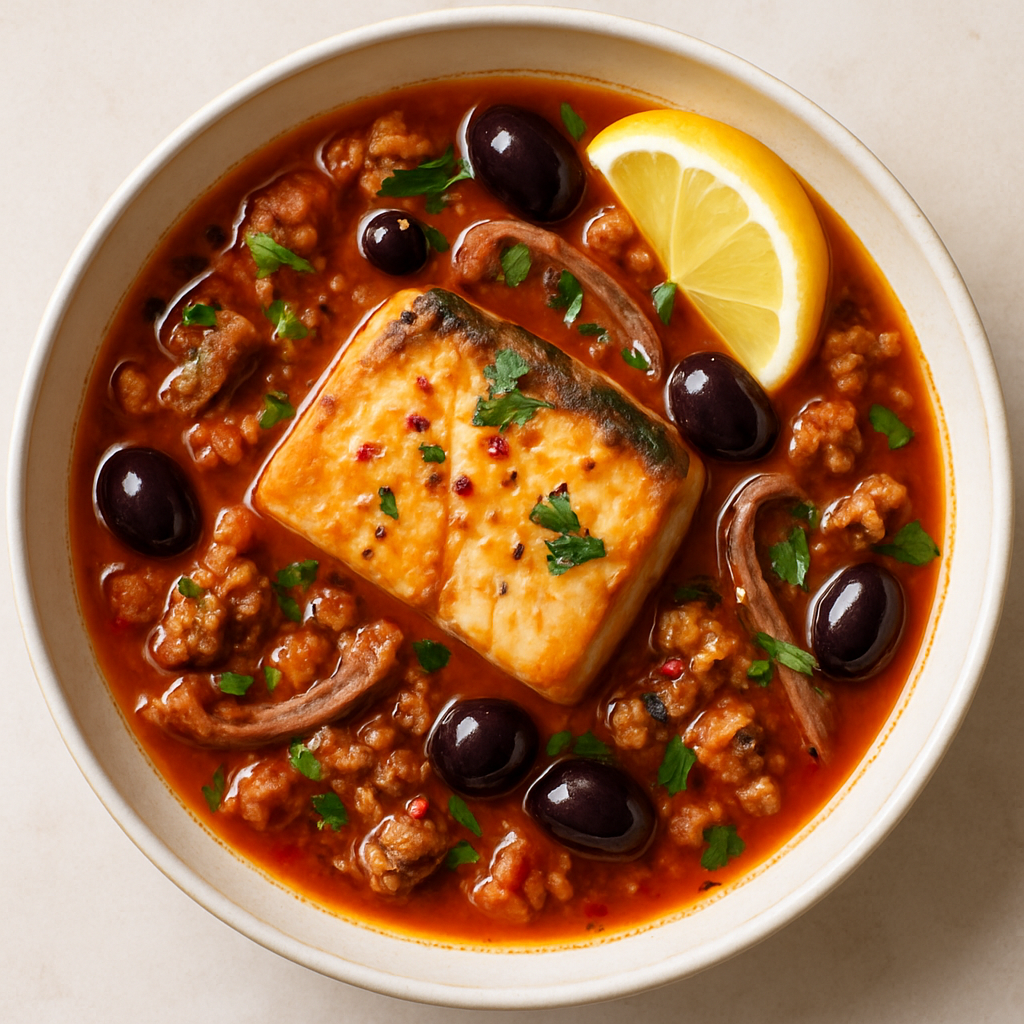 Estofado de Pescado Siciliano Lampuca