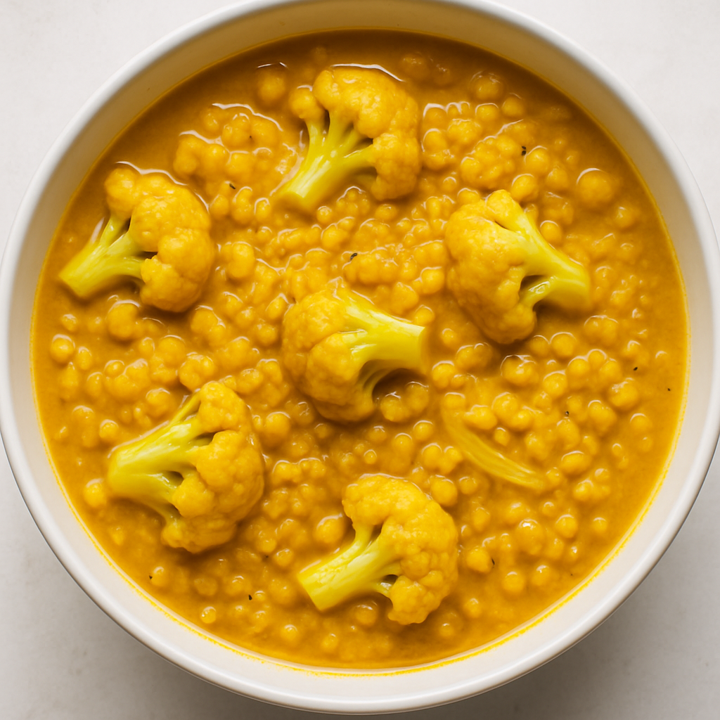 Cauliflower Yellow Lentil Curry