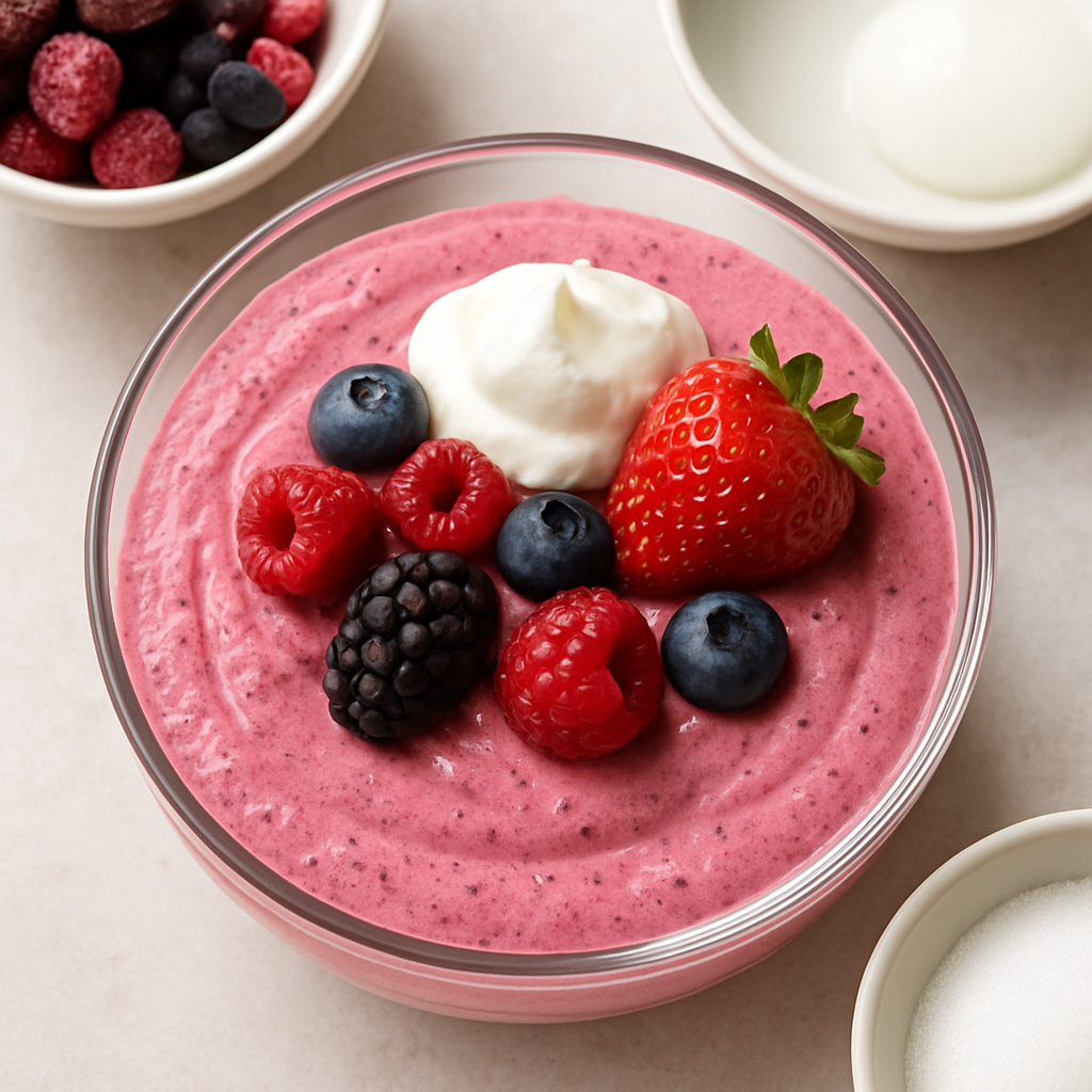 Mousse de Fruta Ligera y Fácil en 5 Minutos