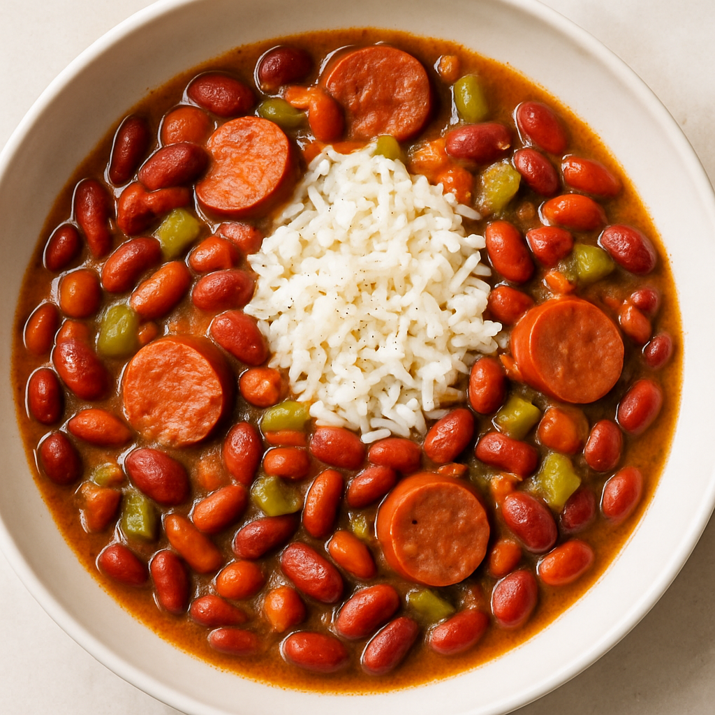 Judías Rojas de Nueva Orleans con Arroz