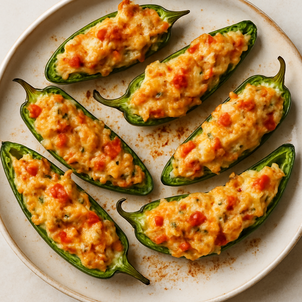 Cajun Crab-Stuffed Jalapeño Poppers