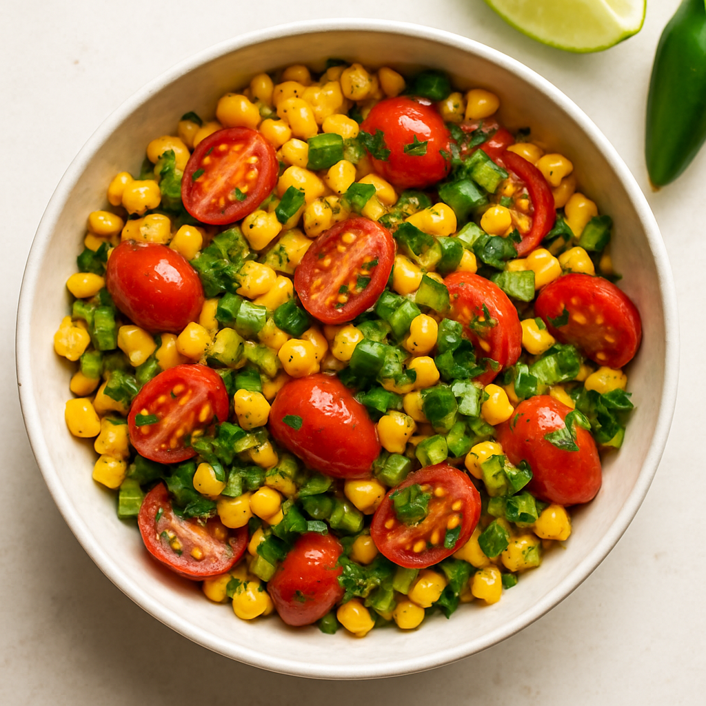 Creole Roasted Fresh Corn-Tomato Salsa
