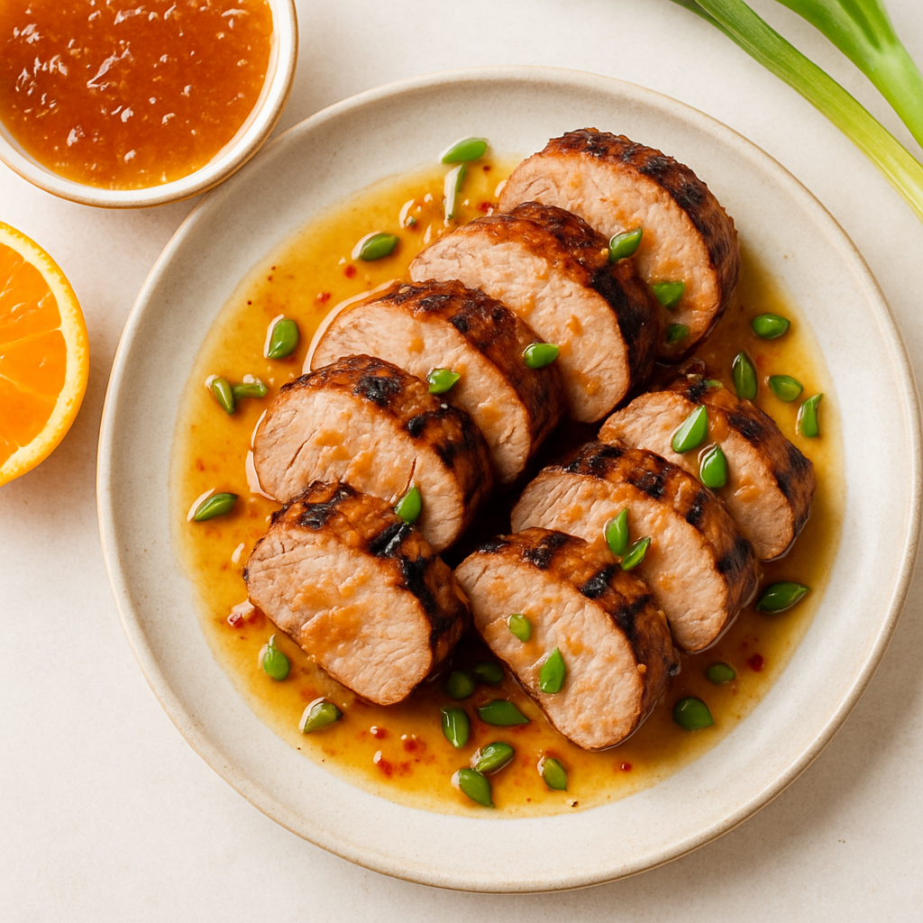 Grilled Pork Tenderloin with Orange Marmalade Glaze