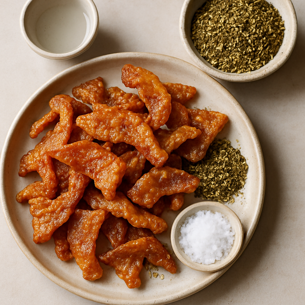Chicharrones de Pato Crujientes con Za'atar y Sal Marina