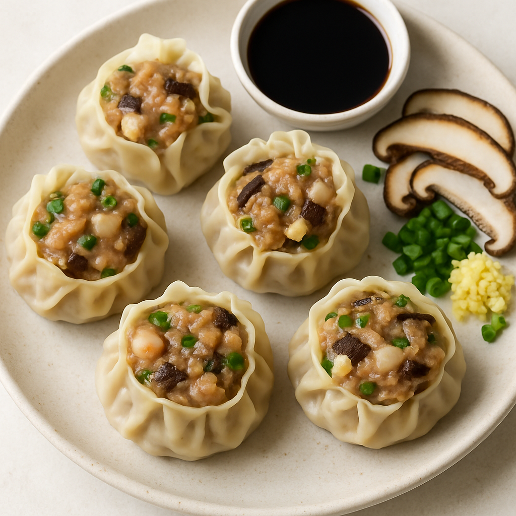 Mushroom, Pork and Shrimp Dumplings