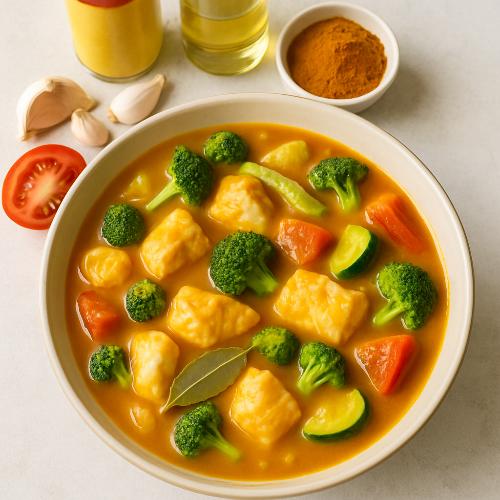 Curry Puntual de Pescado y Vegetales