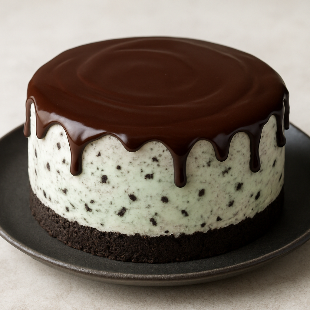 Pastel de Helado de Chocolate y Menta