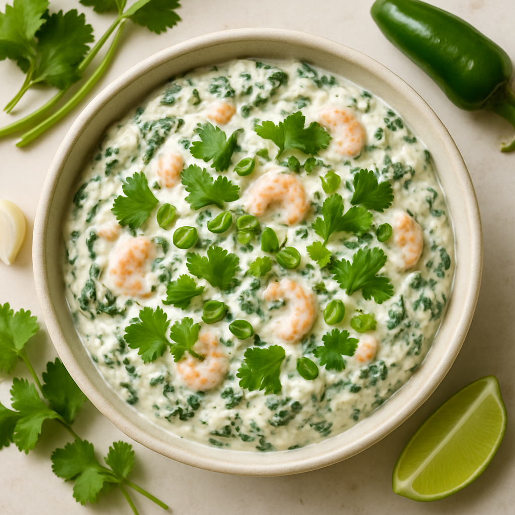 Creamy Spinach-and-Shrimp Dip