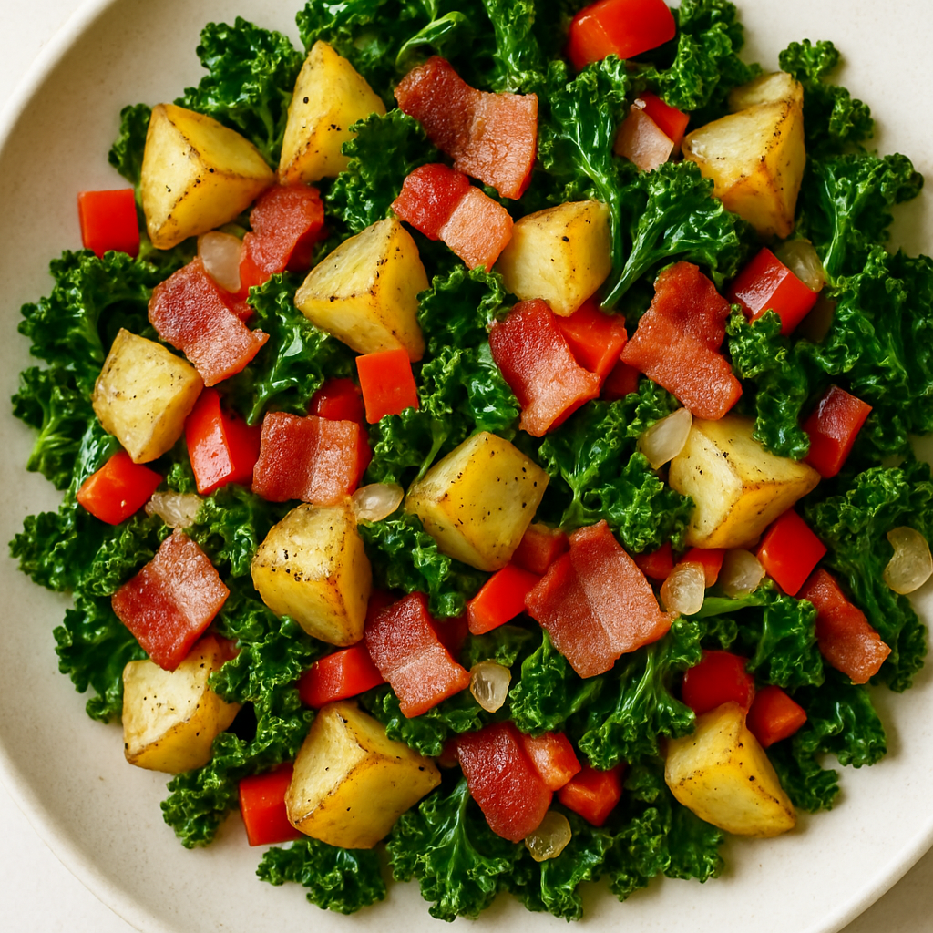 Bacon and Kale Hash