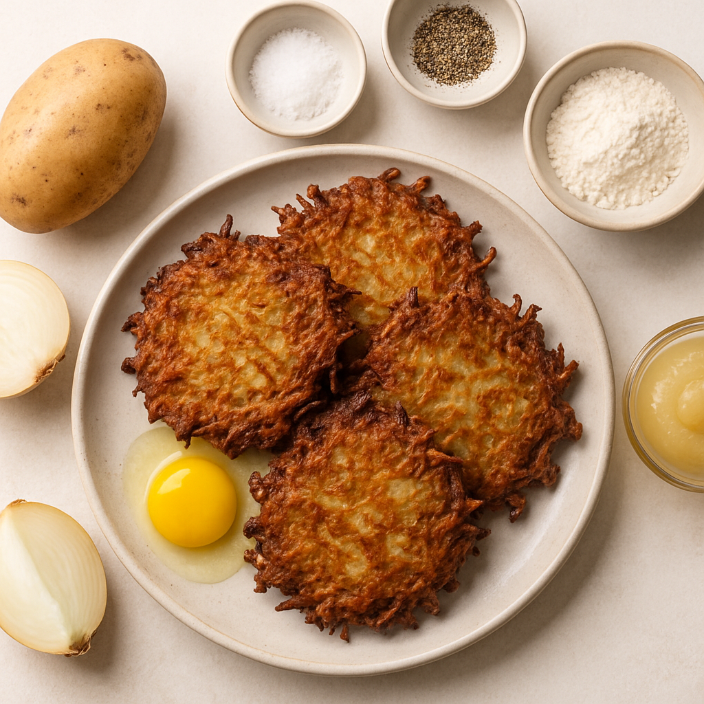 Latkes de Papa Crujientes