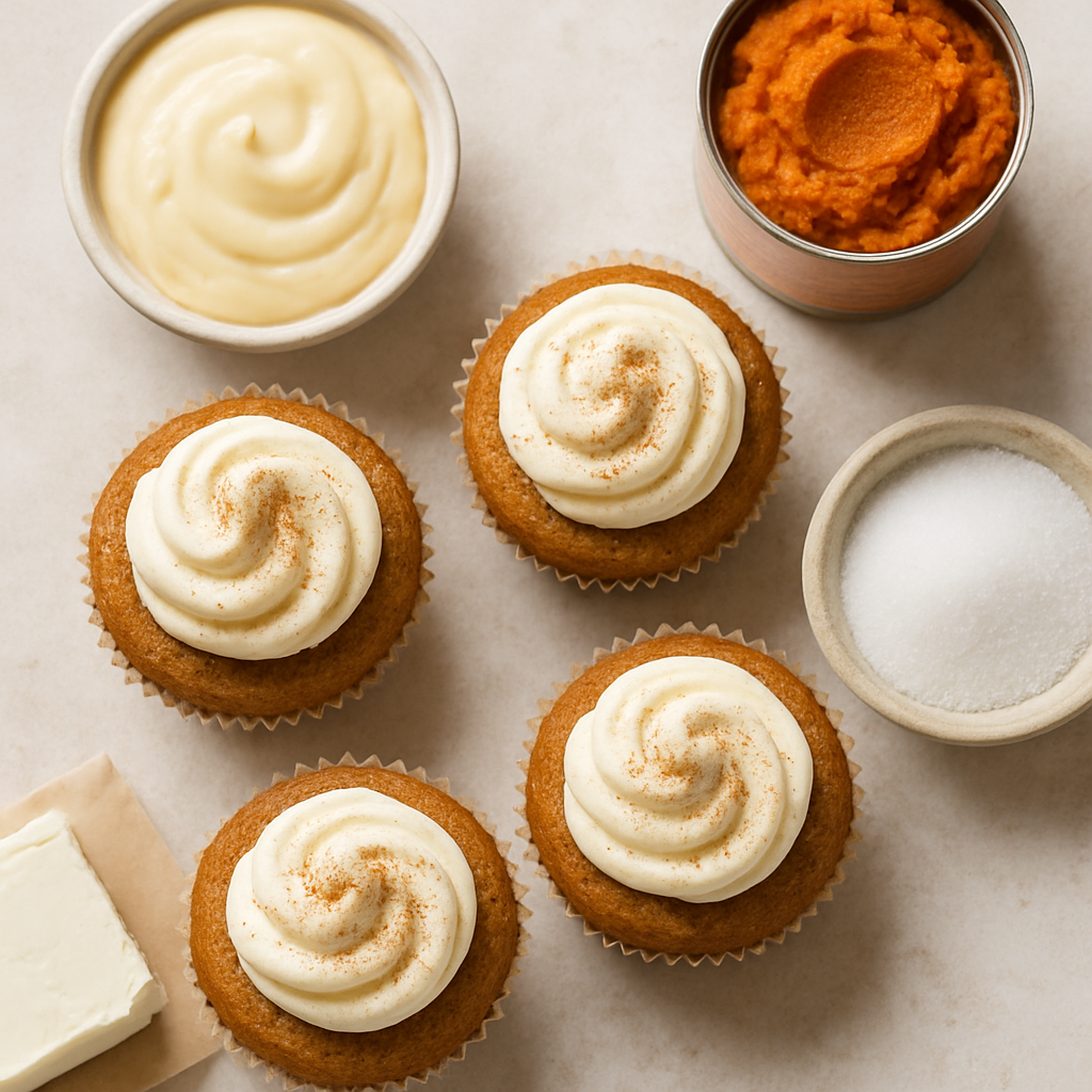 Cupcakes de Calabaza y Crema