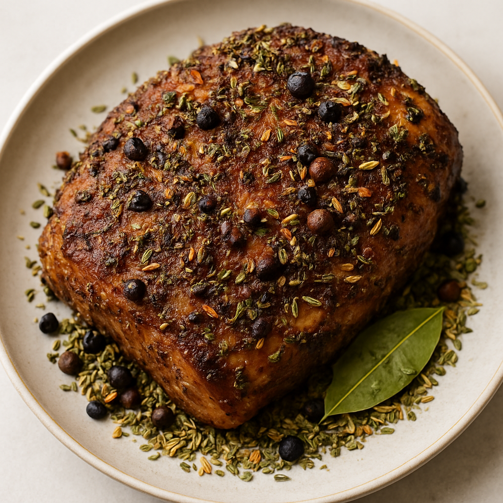 Pork Shoulder with Peppery Aglione-Inspired Rub
