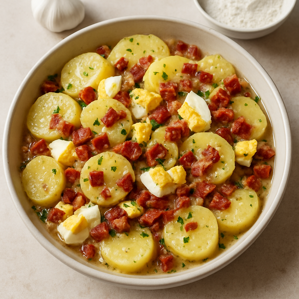 La Ensalada de Papas Alemana de Mi Abuela (Kartoffelsalat)
