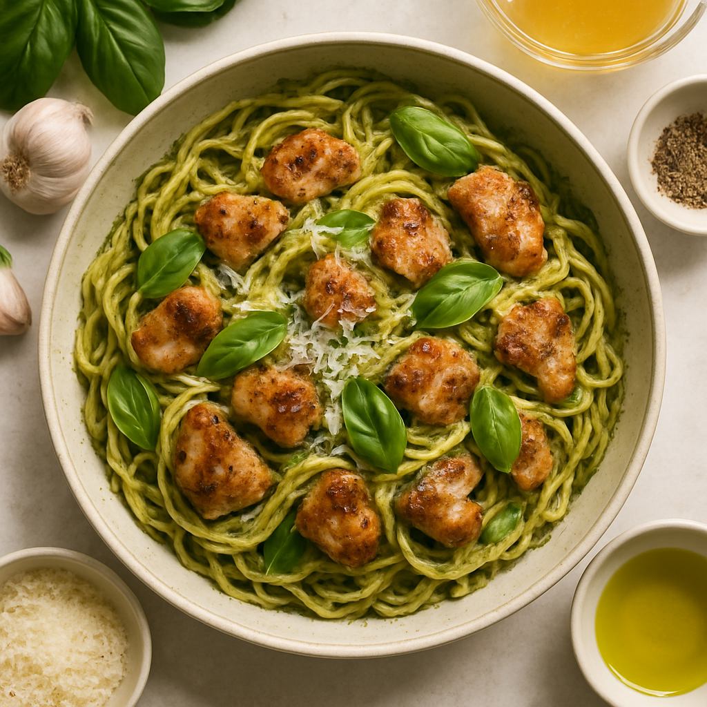 Pasta de Pollo con Pistou