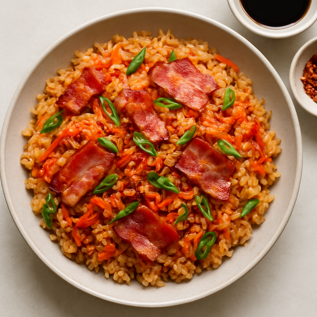 Arroz Frito con Tocino y Kimchi