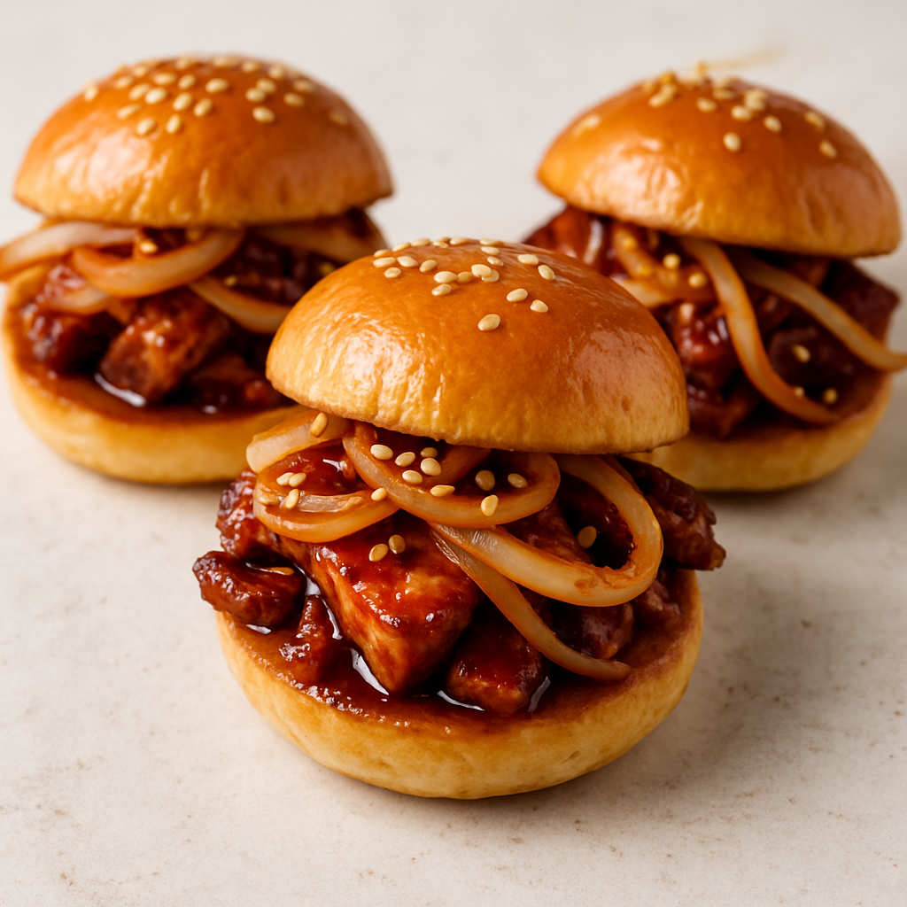 Sándwiches de Barriga de Cerdo Picante
