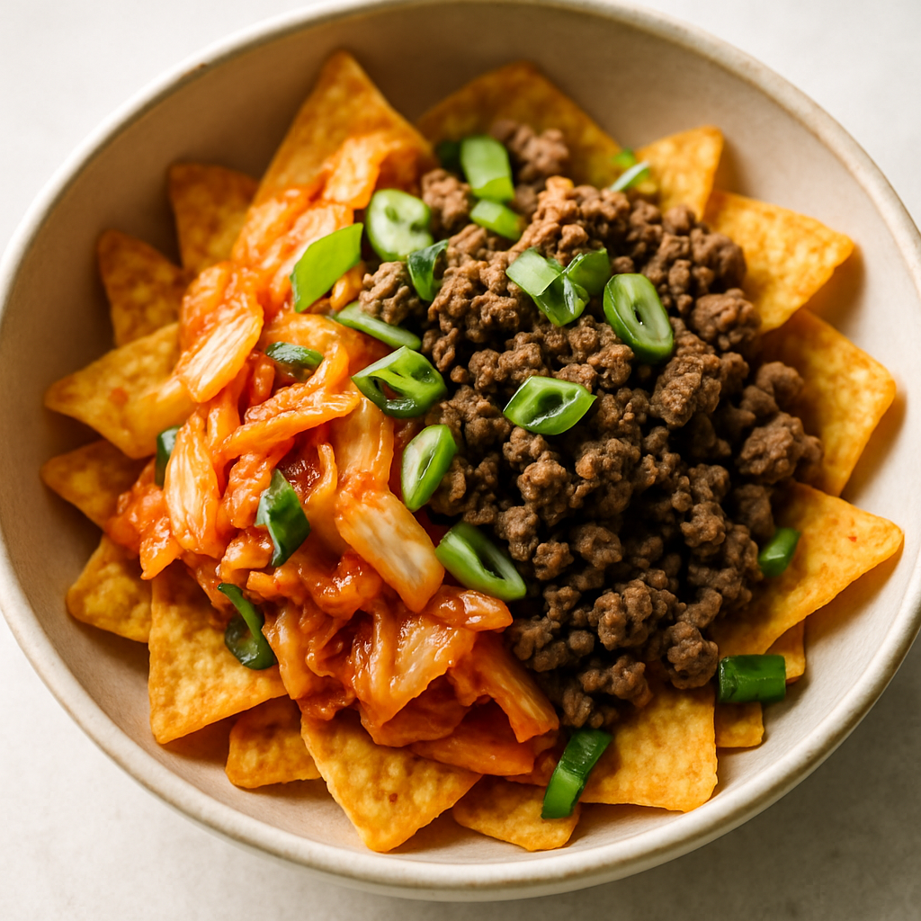 Pastel de Kimchi y Fritos
