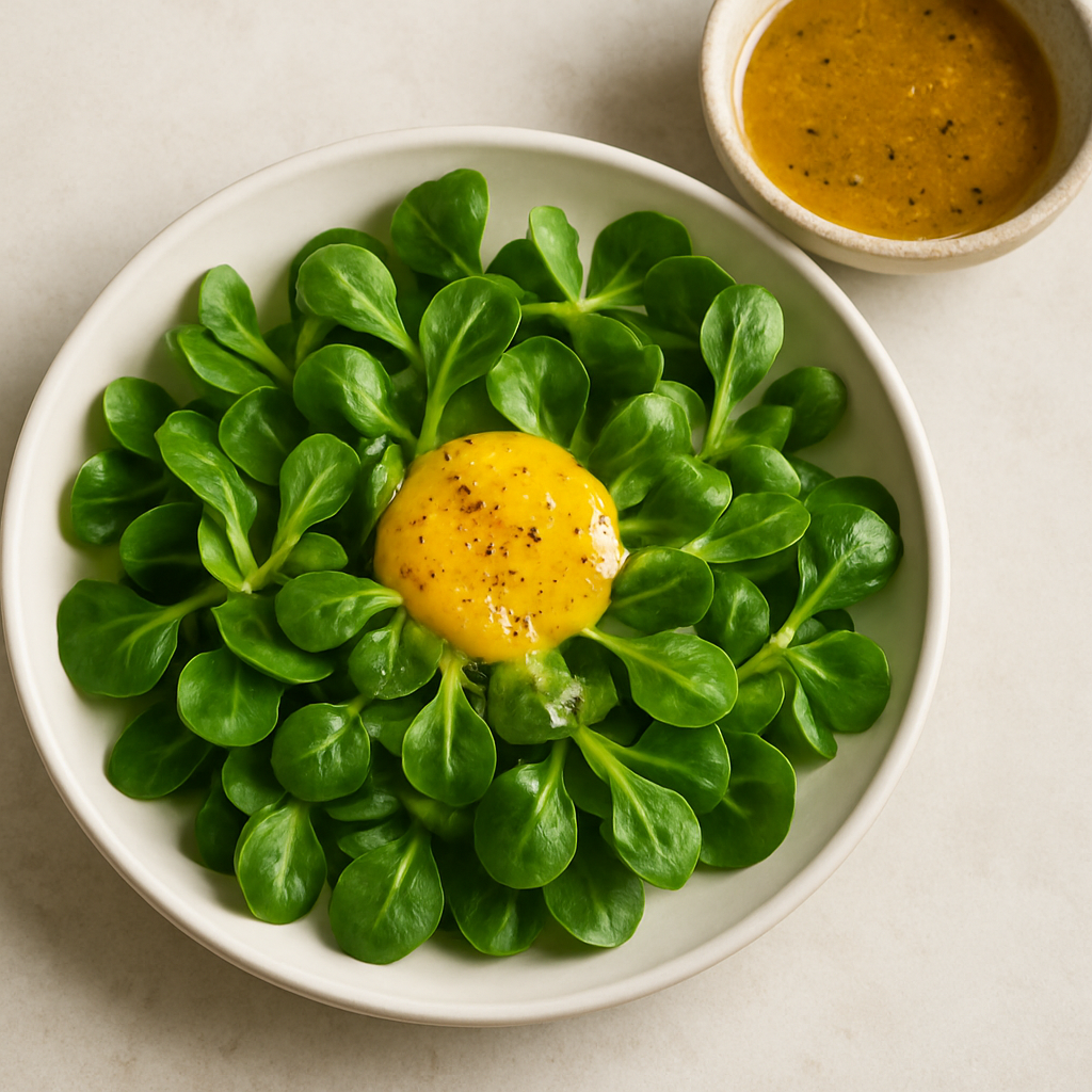 Mâche Salad with Creole Vinaigrette