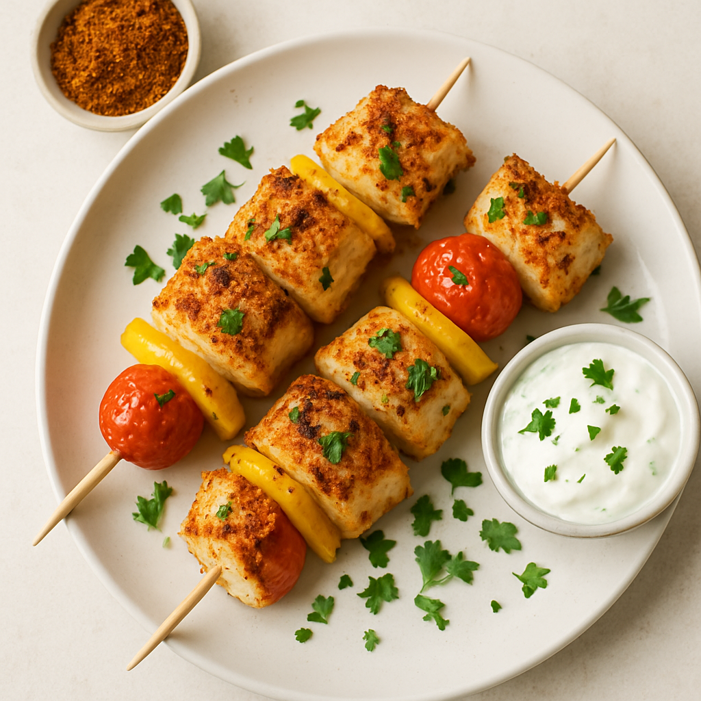 Pinchos de Pescado Picante Tailandés