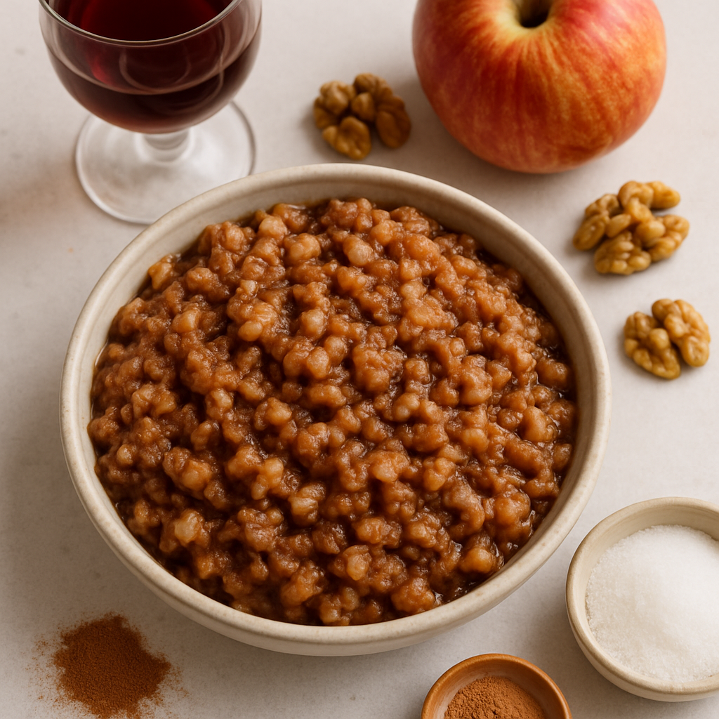 Traditional Ashkenazi Charoset With Apples and Walnuts