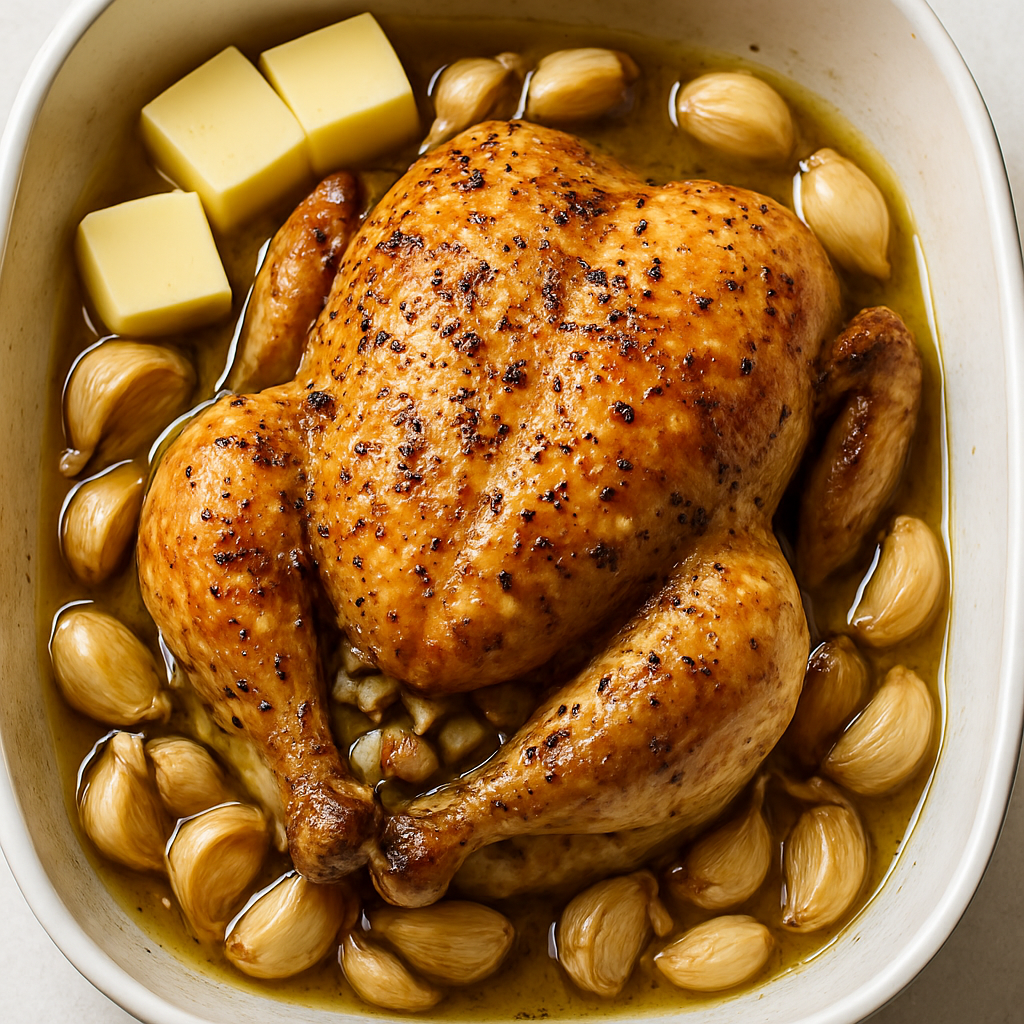 Pollo Asado con Ajo