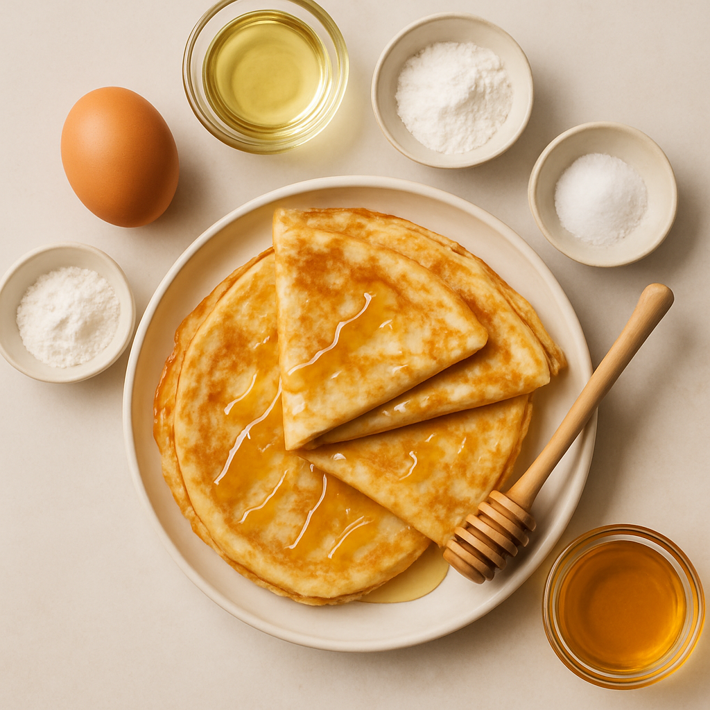 Crepas Cubiertas de Miel (Moufleta)
