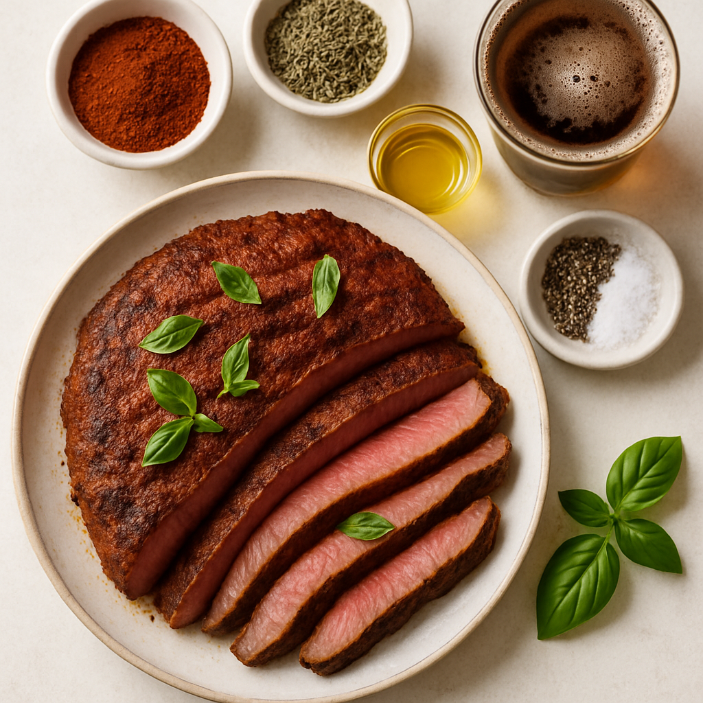 Chile-Rubbed London Broil