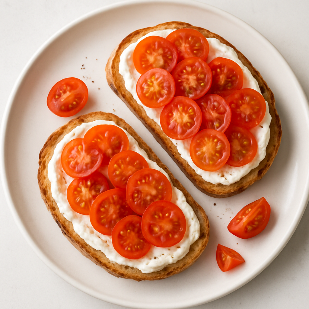 Tostadas de Ricota y Tomate