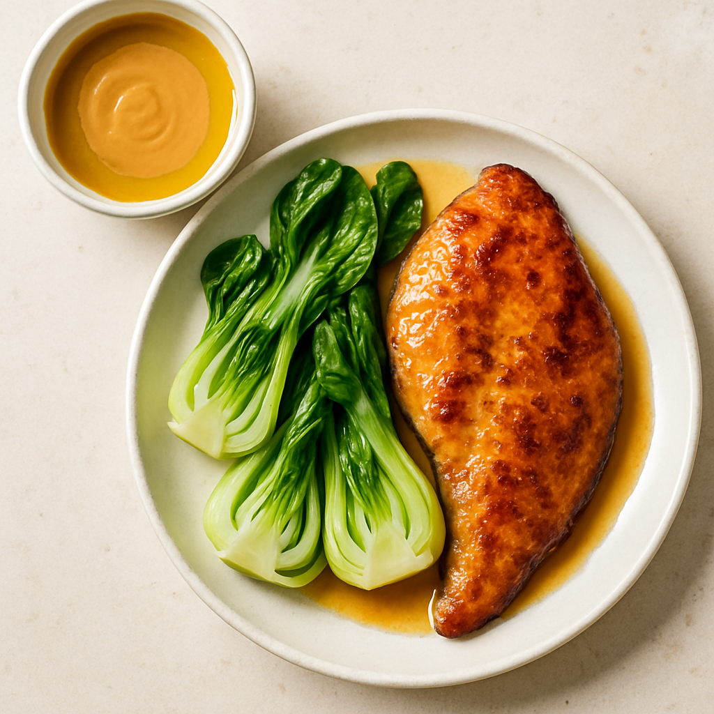 Miso-Glazed Catfish with Baby Bok Choy