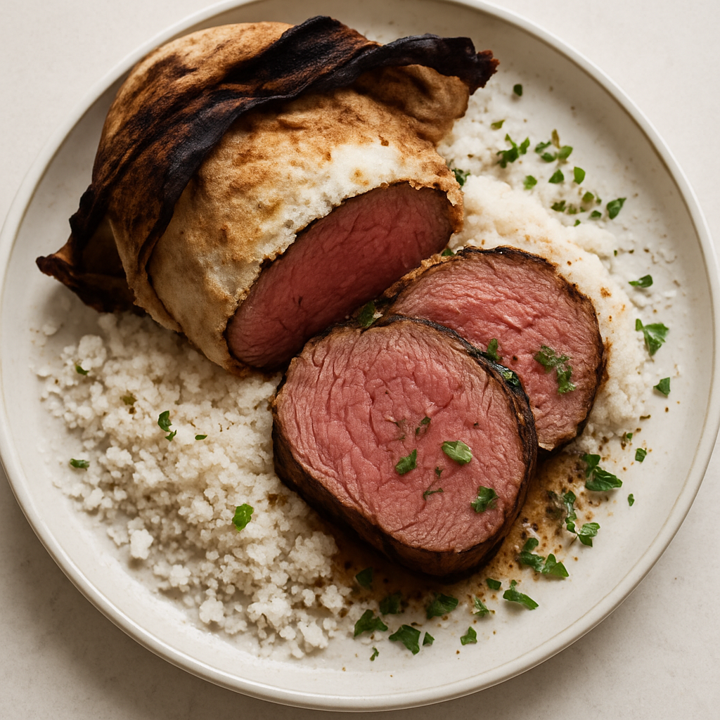 Salt-Crusted Beef Tenderloin Grilled in Cloth