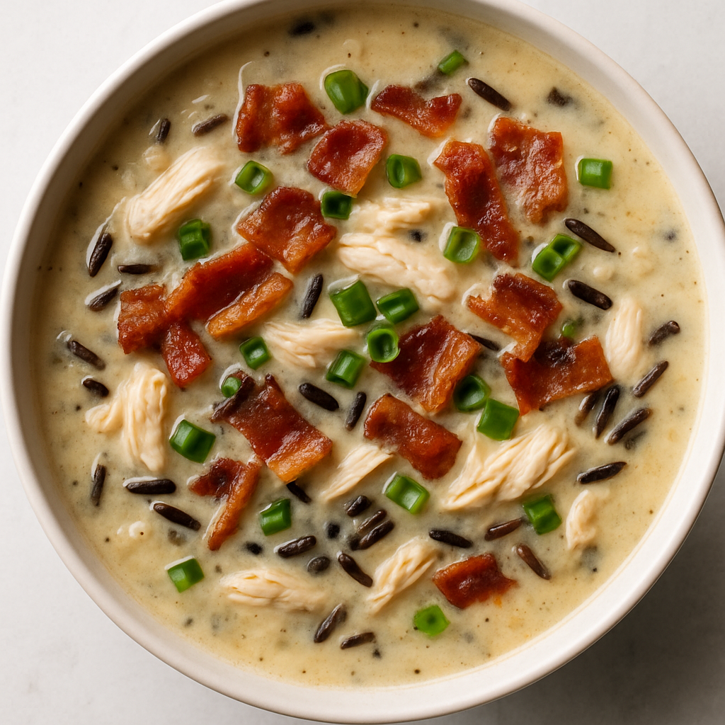 Chicken Bacon Wild Rice Soup