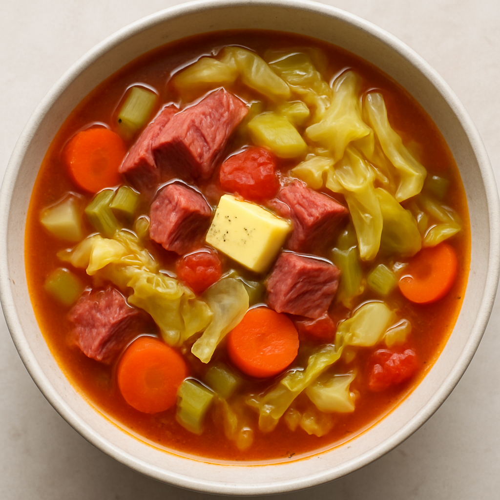 Sopa de Carne Salada y Repollo