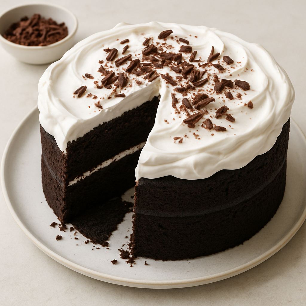 Devil's Food Cake with Angel Frosting