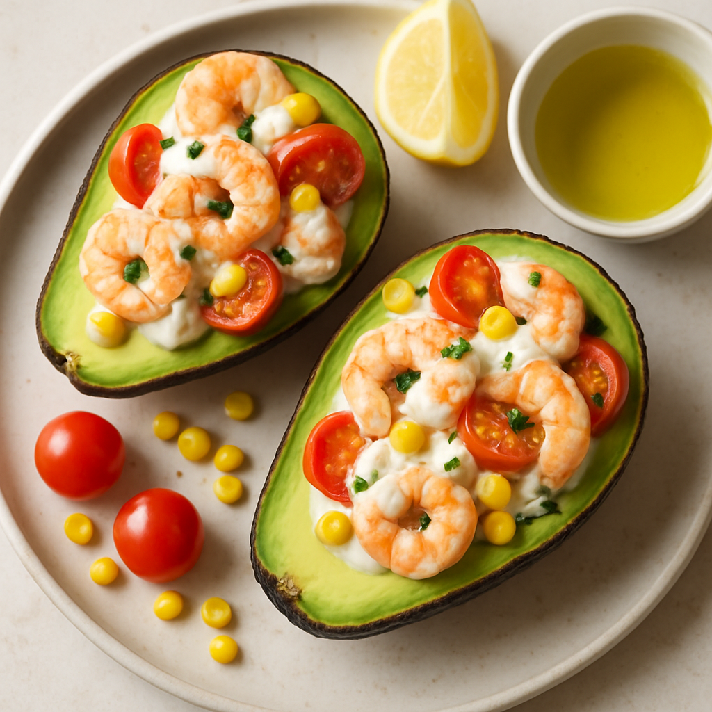 Shrimp Salad Stuffed Avocados