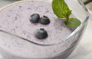 Chilled Blueberry Soup