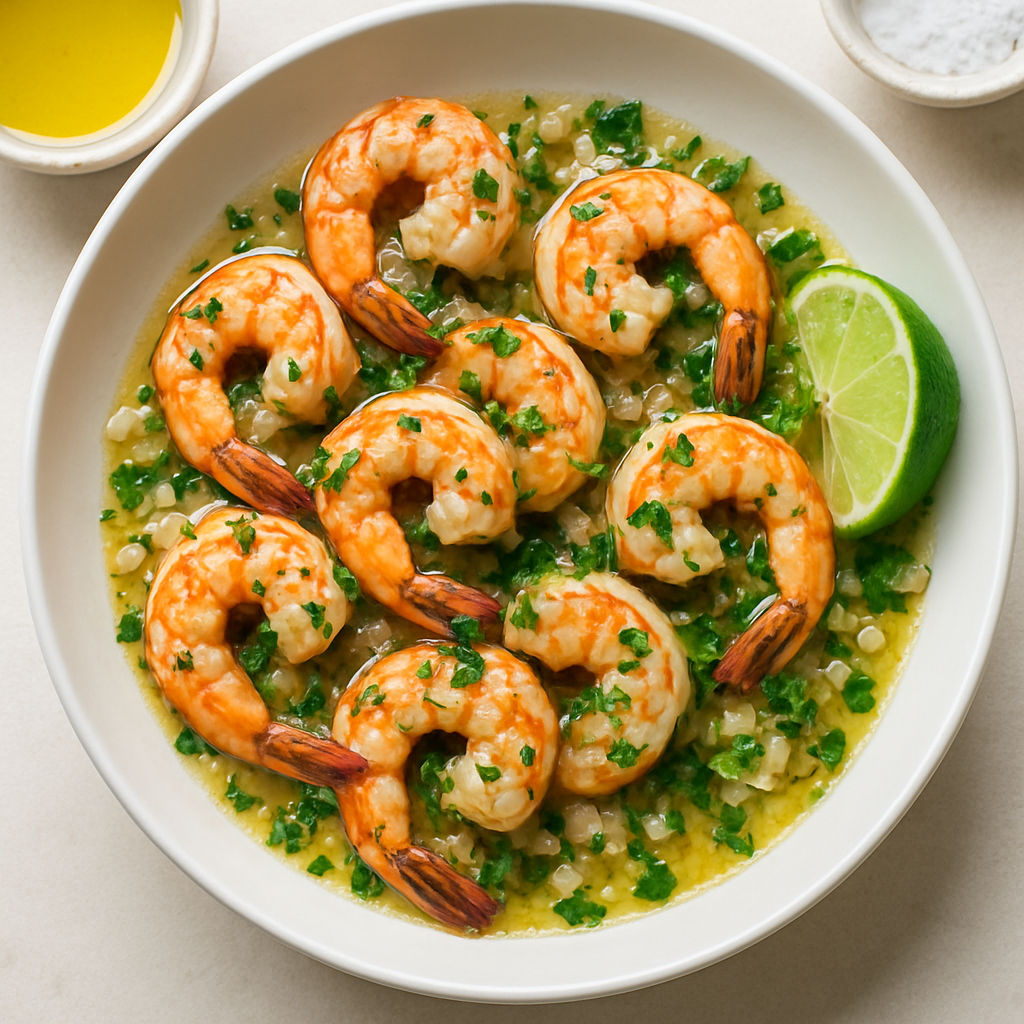 Garlicky Grilled Shrimp